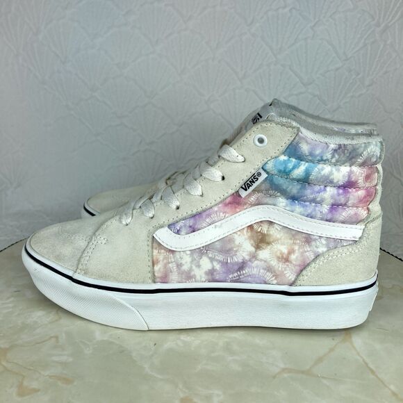 Vans Filmore High Top Platform Sneakers 6.5 Heart Tie Dye Streetwear Retro Shoes - Picture 6 of 11